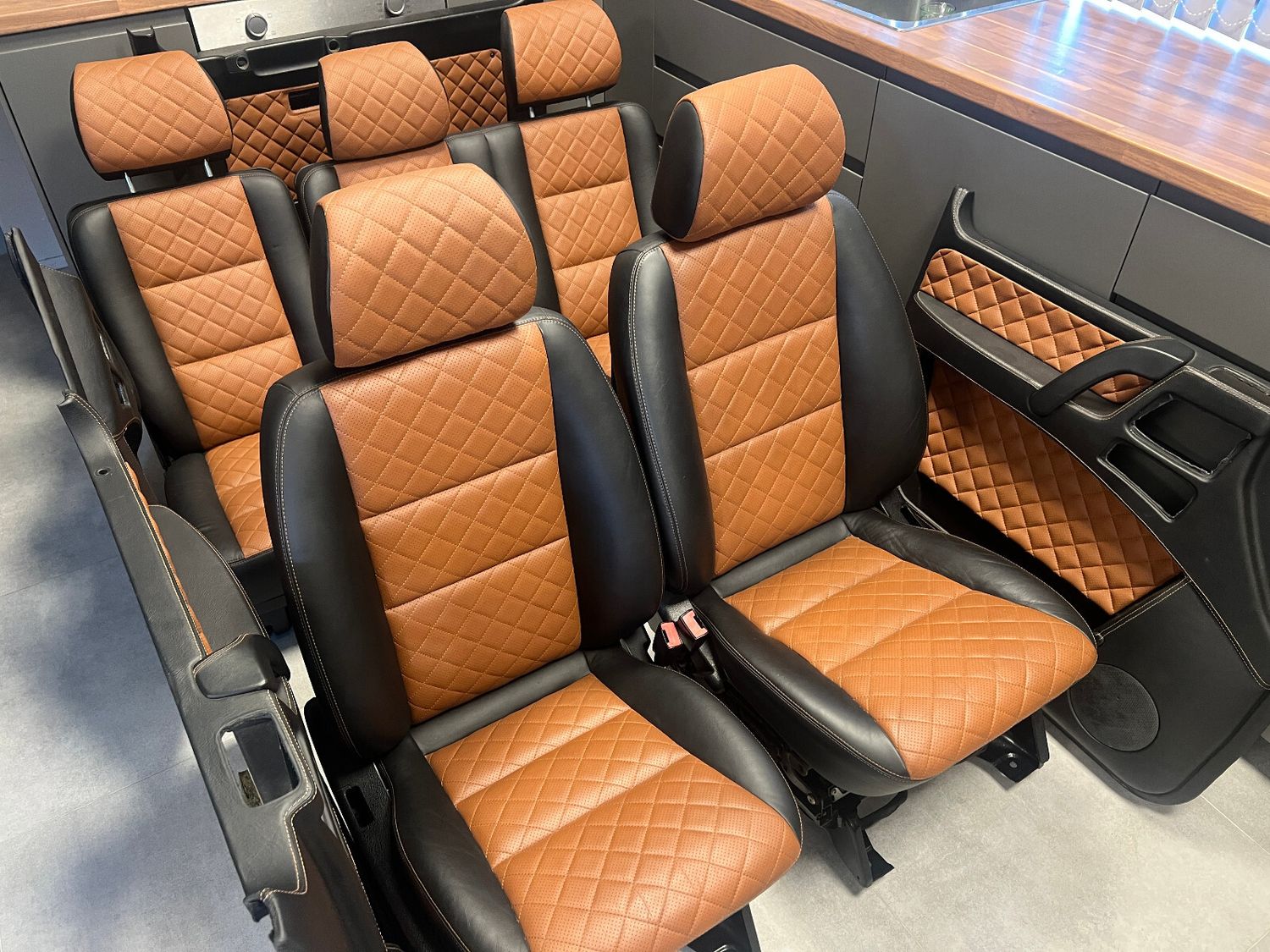 Mercedes G class W463 Individual Brown Leather Salon Seat SET 2002-2007 Year