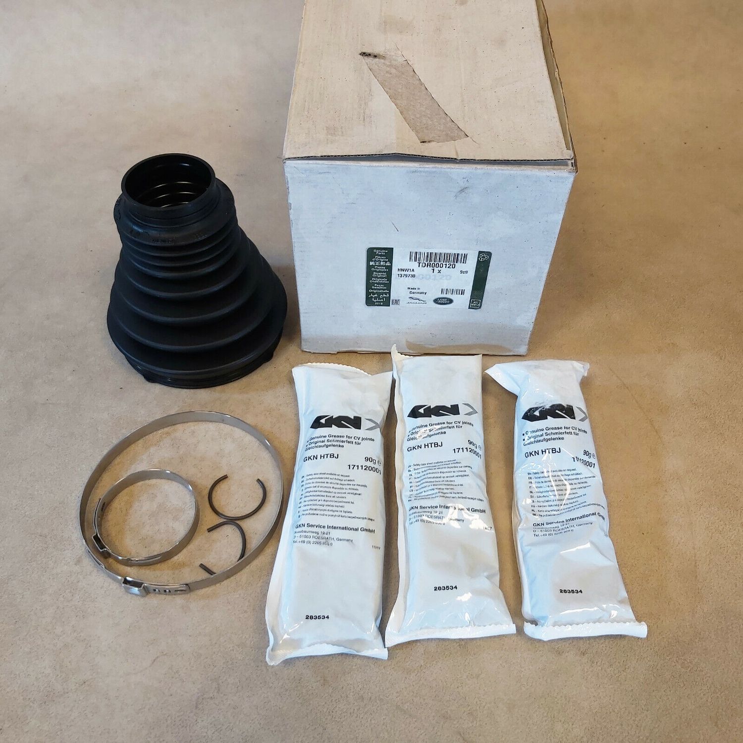 GENUINE RANGE ROVER L322 FRONT DRIVE SHAFT INNER CV JOINT BOOT TDR000120