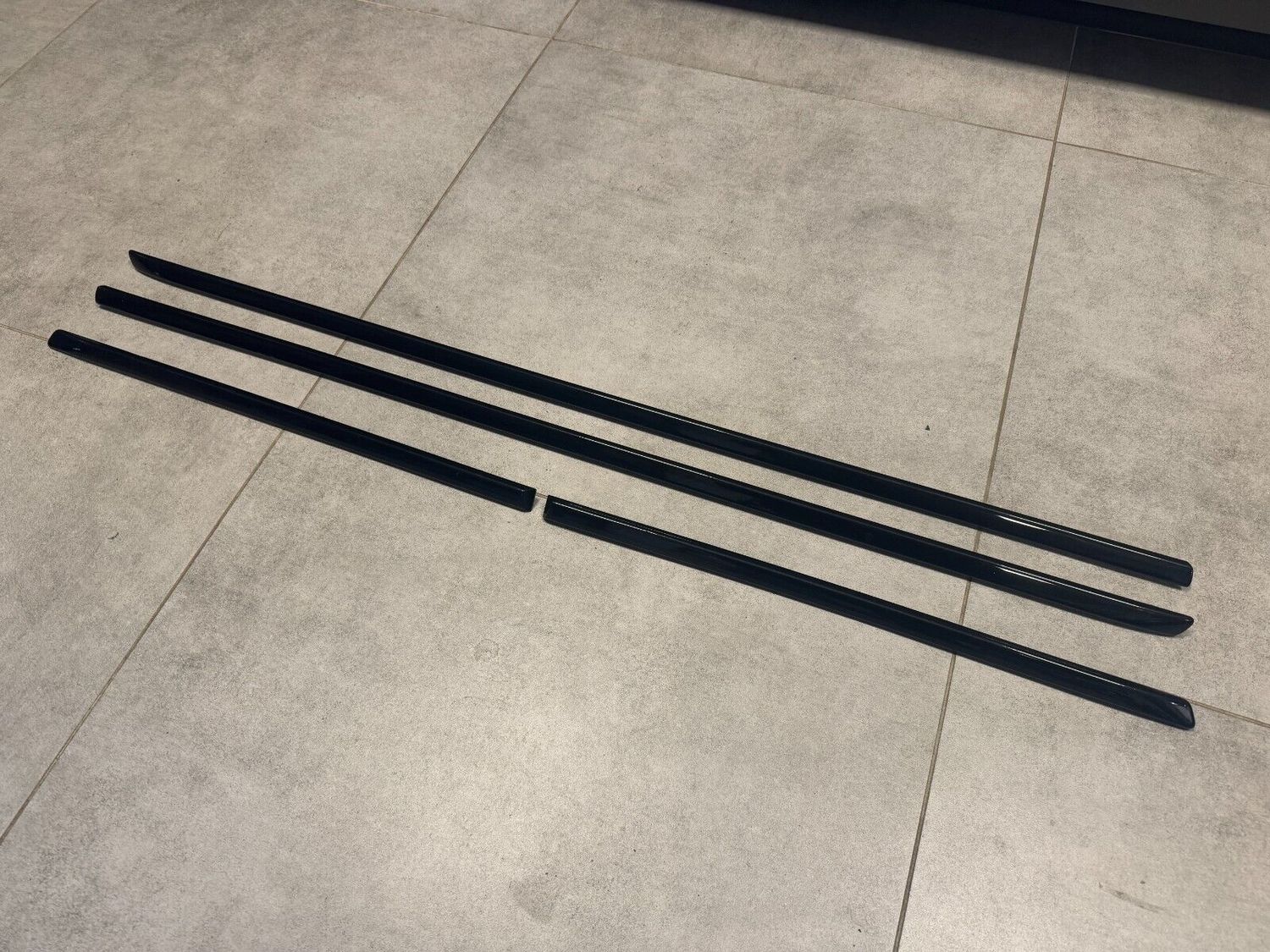 BMW X5 E70 E70 LCI Door moldings SET 4 PCS rear &amp; front BLACK SCHWARZ