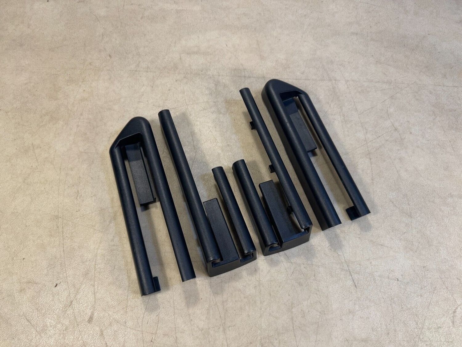 GENUINE BMW X5 X6 E70 E71 E72 Front Seat Rail Cover Trim SET of 4 PCS Black