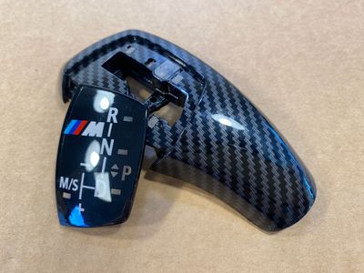 BMW F10 F11 Centralna gałka zmiany biegów, wykończenie/pokrycie, wygląd włókna węglowego