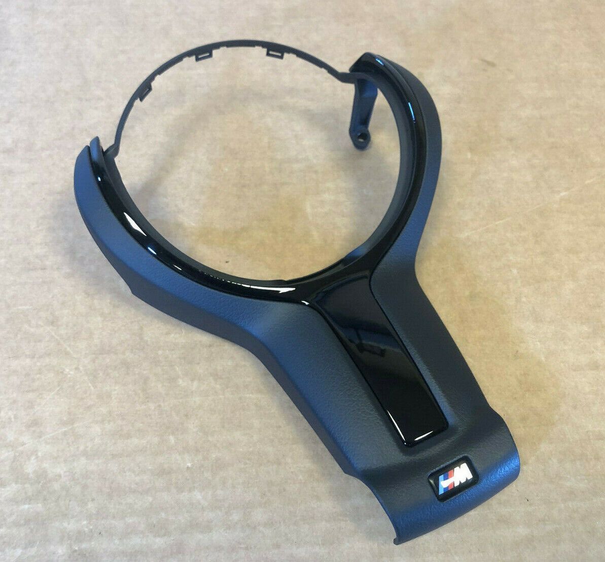 BMW 1 2 3 4 5 6 F-series GENUINE M Steering Wheel Cover BLACK trim 32307846032
