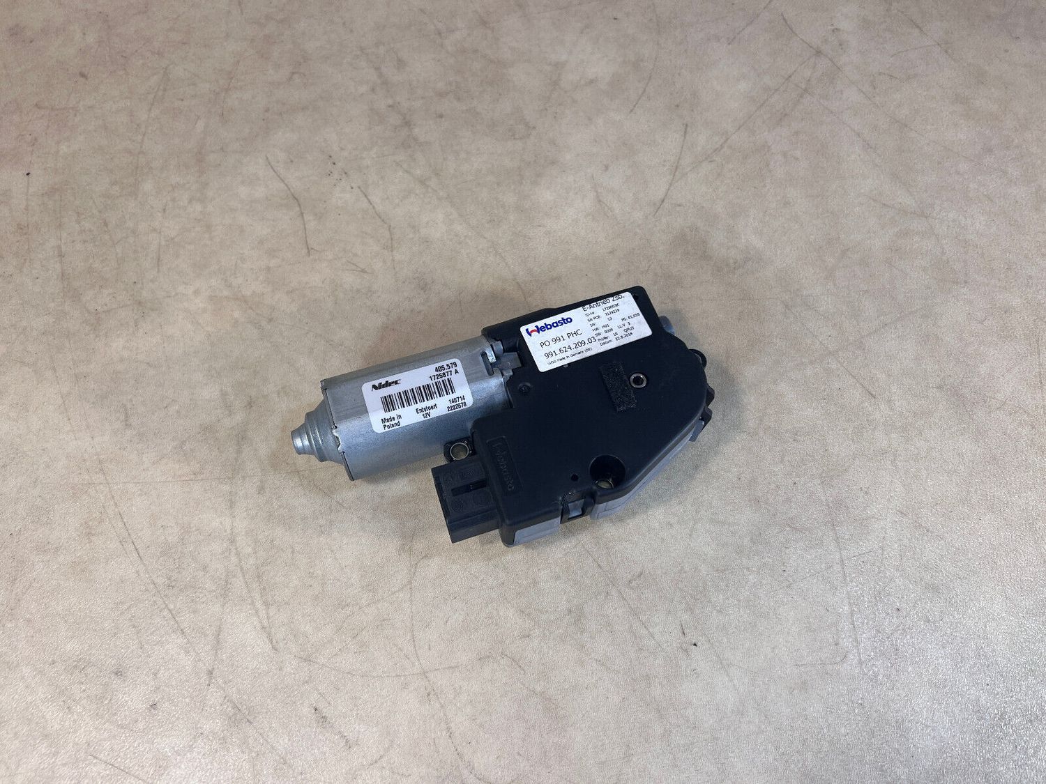 Porsche 911 991 motor driver lid sun roof sunroof engine 99162420903