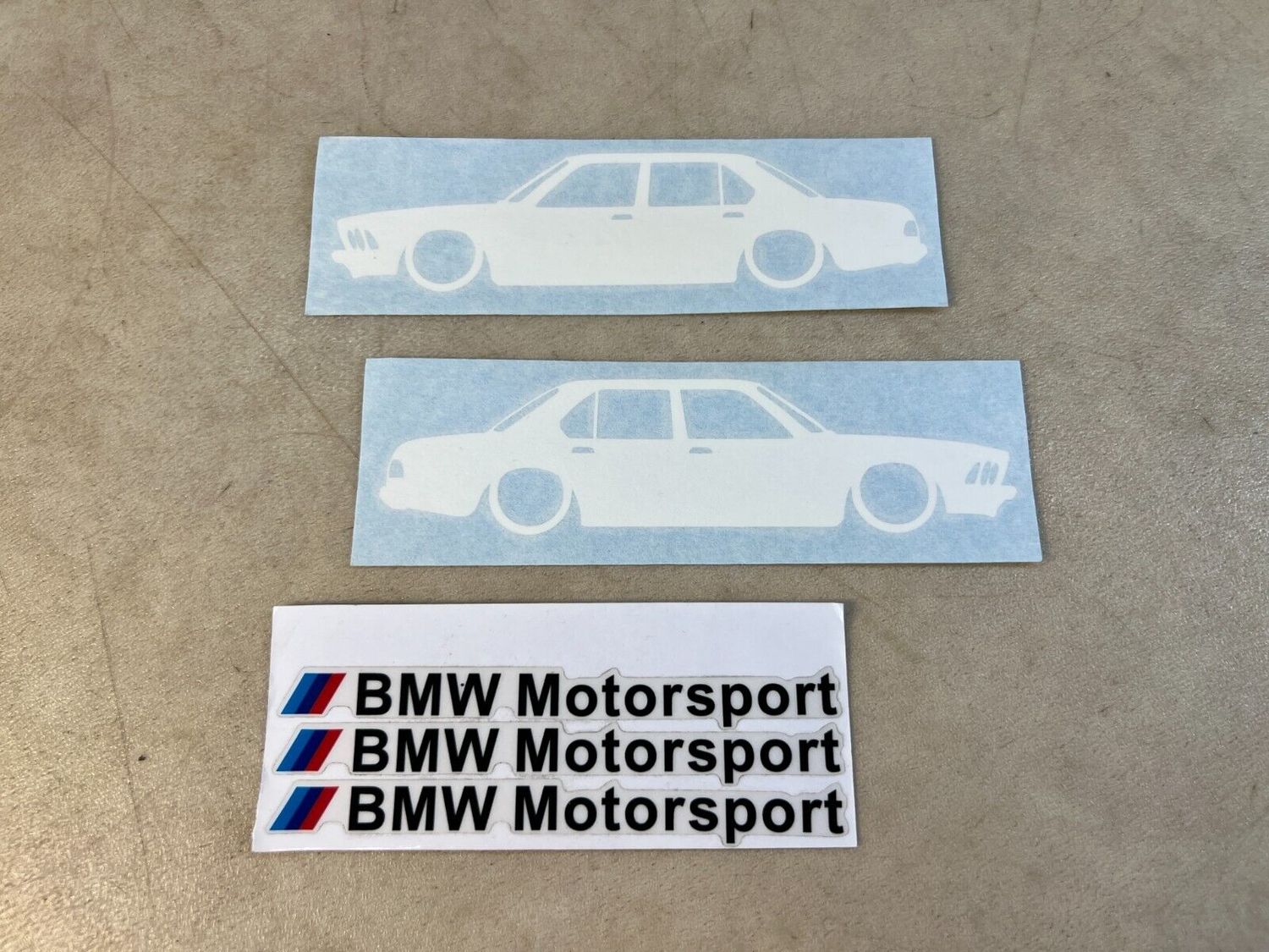 BMW 7 E23 GENUINE NEW x2 Label Retro + Motorsport Label