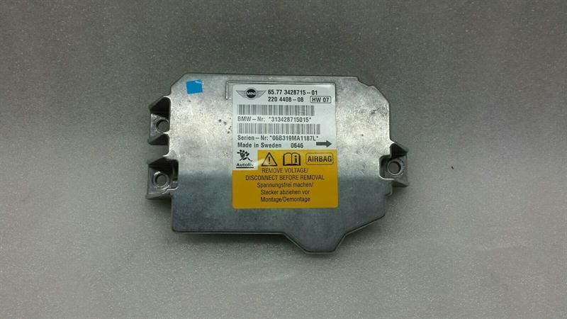 MINI COOPER S R56 Safety Module ECU 65773428715 Air Control Unit SRS