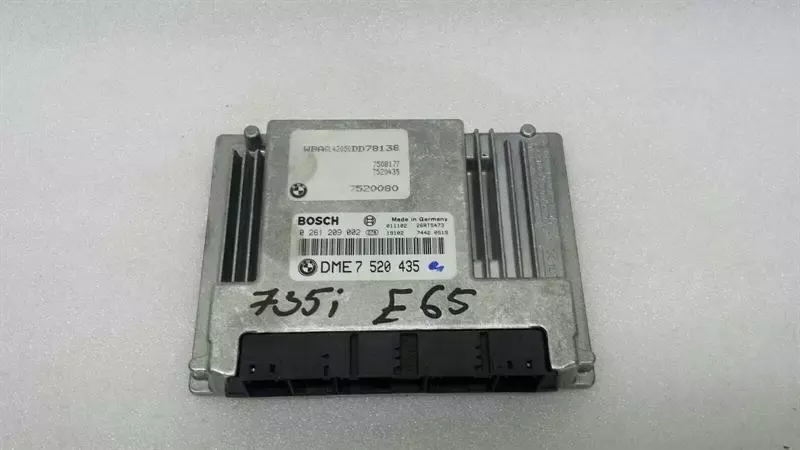 BMW 7 series E65 Engine ECU 7520435 Engine Control Unit DME 735i 745i