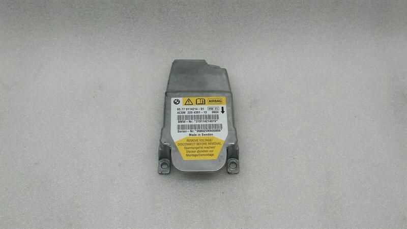 BMW 5 Series E60 Safety Module ECU 9114214 Air Control Unit SRS