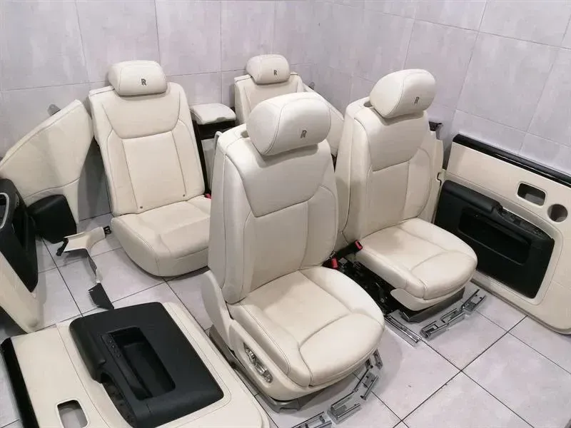 ROLLS ROYCE GHOST SERIES II 2 SEAT SET RR WHITE SEATS 2015-2019 SEATS INTERIOR