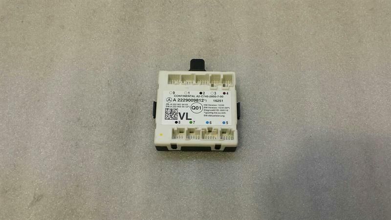 Mercedes C Class W205 FLH Door Module A2229009812 Door Control Unit Front Left