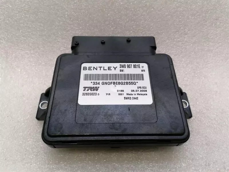 BENTLEY CONTINENTAL FLYING TRACK Park Brake Module 3W0907801E ECU PBM