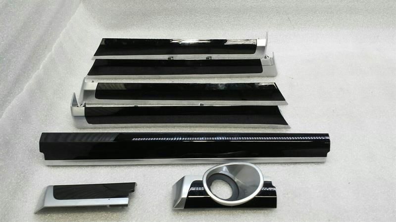 PORSCHE CAYENNE 958 92A VENEER SET PIANO LACQUER 7P5857222AB RIGHT HAND DRIVE RHD