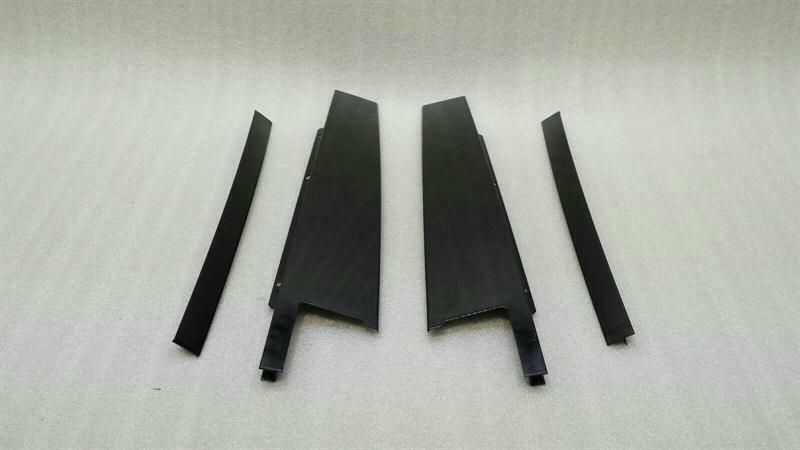 Mercedes C Class W205 Body Mouldings A2056901087 B Pillar Strip Set Gloss Black