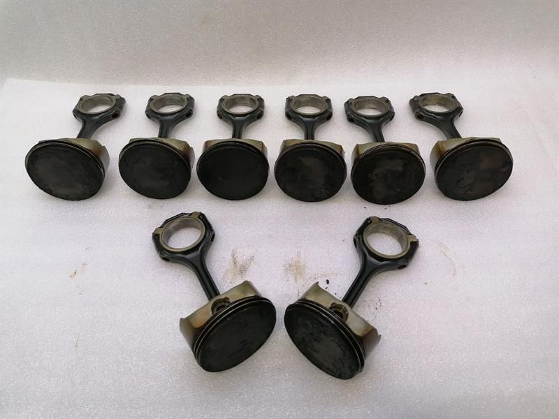 8X MERCEDES SL500 SL550 R230 M273 5.5 V8 PISTON SET A2730301517 PISTON PANKL
