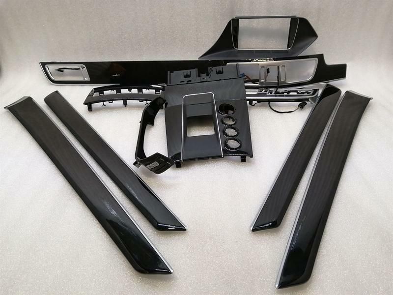 Mercedes E63 AMG W212 Black Veneer Set RHD A2126804193 Piano Lacquer MOP RHD