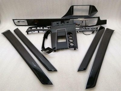 Комплект черного шпона Mercedes E63 AMG W212 с правым рулем A2126804193, рояльный лак, MOP с правым рулем