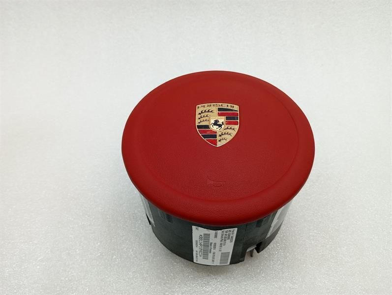 Porsche 911 991 Module 99180308907 Steering Wheel Module N14 Leather Carrera Red