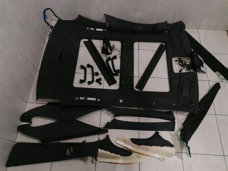 Mercedes W221 S65 S63 Alcantara Suede Roof Lining PANORAMA Sky SET DESIGNO