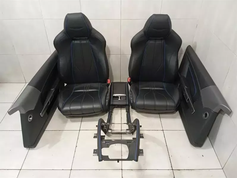 ASTON MARTIN CURVE MK2 2011-2012 SPORT SEATS HEATED BLUE BLACK LEATHER SEATS