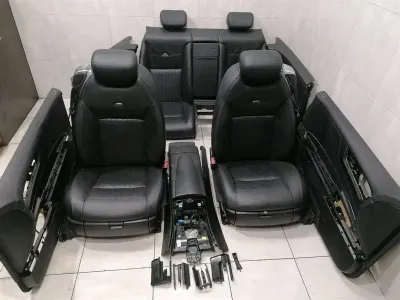 MERCEDES CL W216 СПОРТНИ СЕДАЛКИ ИНТЕРИОР V12 СЕДАЛКА CL600 DESIGNO КОЖА ЧЕРНА