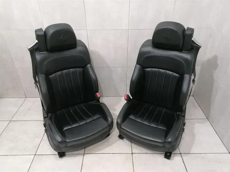 Ferrari 612 Scaglietti F137 seats black leather heated seats heated heated
