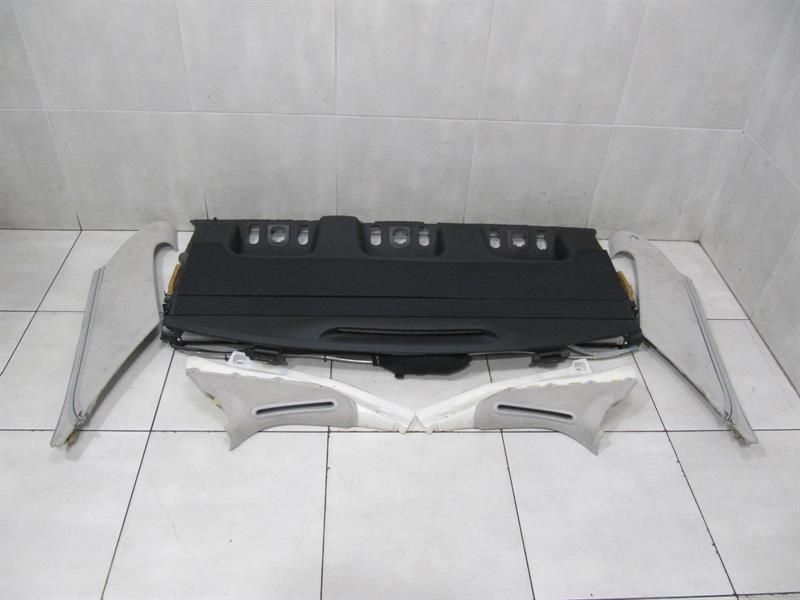 Mercedes S65 S63 Designo rear roller blind set leather W221 A2218100020 plot shelf