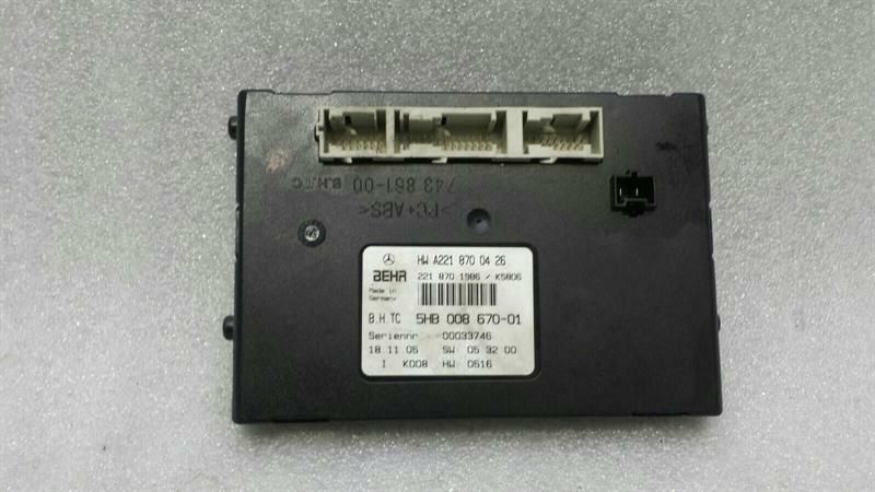 Mercedes S-Class W221 Climate Control Module A2218700426 ECU Climate Control