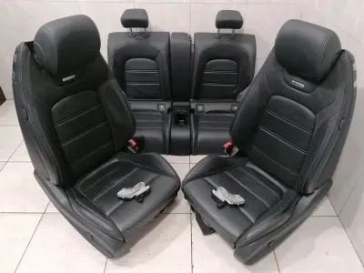 MERCEDES C63 AMG INTERIOR SEAT SET W205 COUPE SEAT SET HEATED MEMORY ELECTRIC
