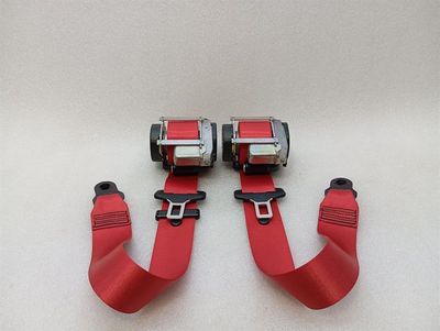 Porsche 911 991 Front Seat Belt Set 99180303305 Seat Belt Front Convertible Red