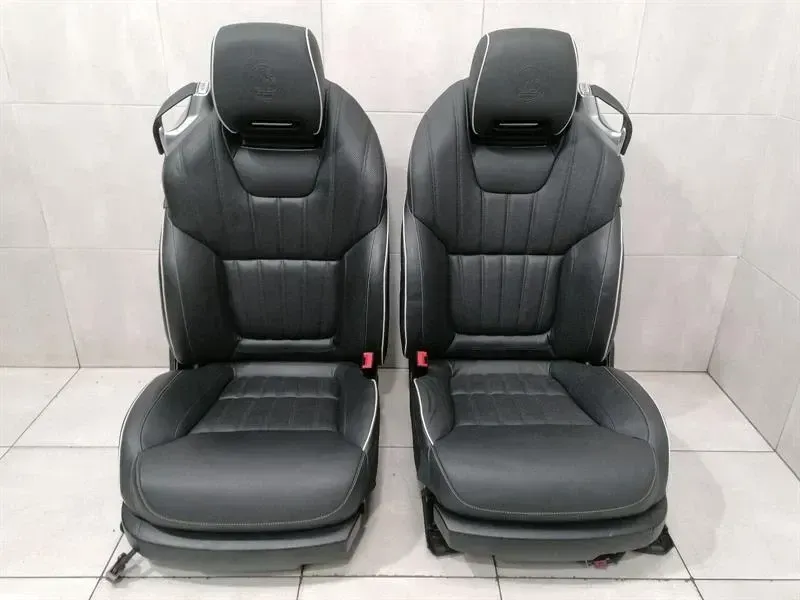 Mercedes SL AMG R231 Seats AIR SCARF Seats LEATHER BLACK BLACK COAT OF ARMS SL63