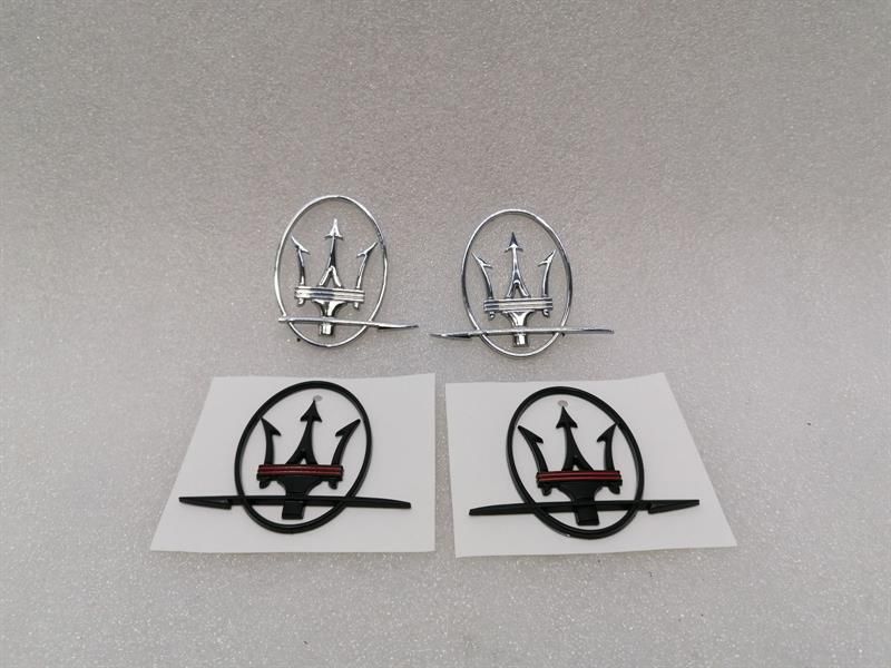 Maserati Granturismo M145 Emblem Logo Badge 89095600 Black