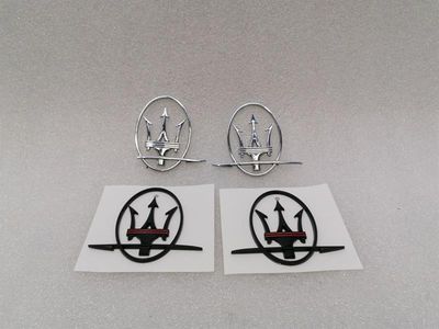 Maserati Granturismo M145 Emblem Logotypmärke 89095600 Svart