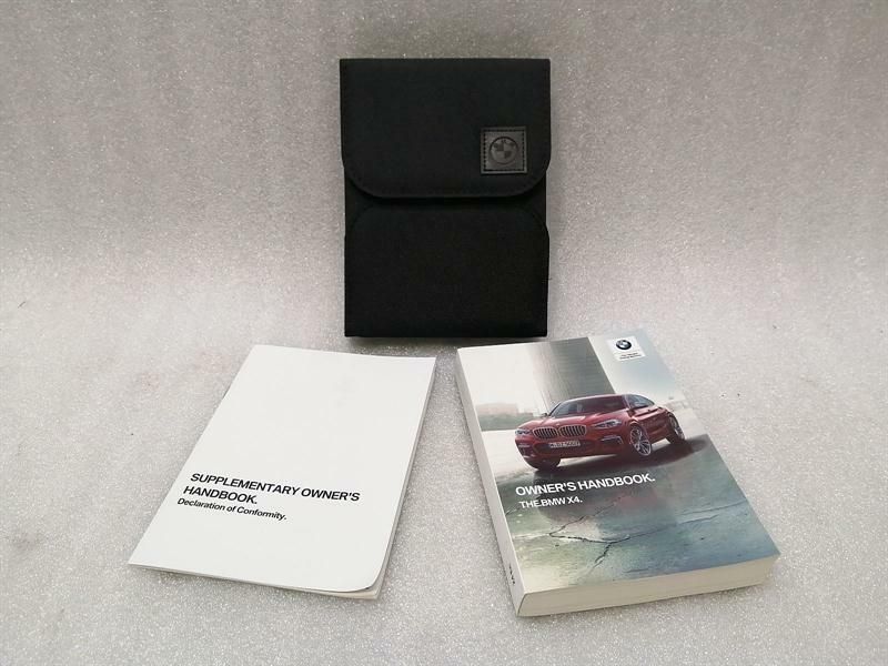 BMW X4 G02 X4M M40iX CAR MANUAL OWNER&#39;S HANDBOOK ENGLISH LANGUAGE