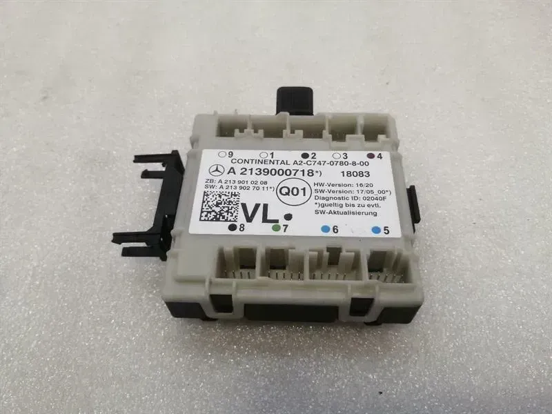 Mercedes S-Class W222 Front Left Door Electronic Module A2139000718 ECU