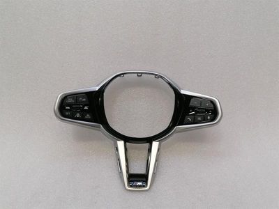 BMW M4 M3 LCI G80 G82 STEERING WHEEL TRIM SET OEM ALUMINUM 32307908504 MFL NEW