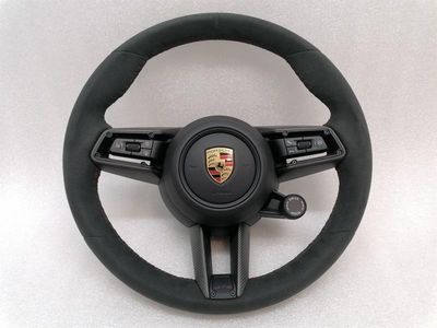 Kierownica Porsche Taycan 9J GTS czerwona karbonowa 36 cm Kierownica Alcantara