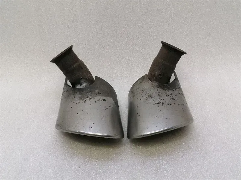 Porsche 911 996 exhaust silencer tips 99611105302 tailpipe exhaust