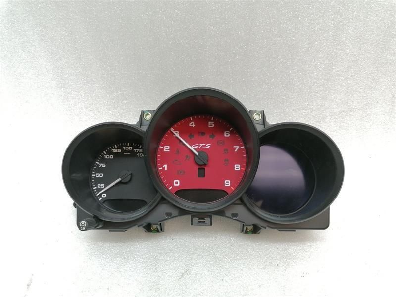 Porsche Boxster 981 Instrument Cluster 98164113701 MPH GTS CARMINE RED