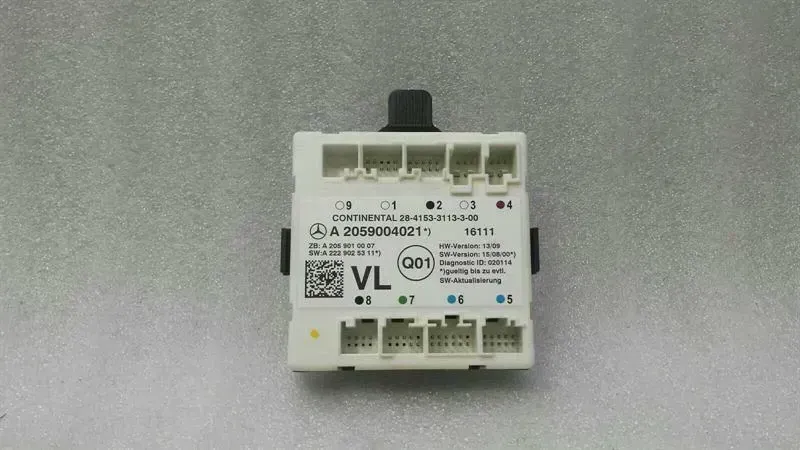 Mercedes C Class W205 FLH Door Module A2059004021 Door Control Unit Front Left