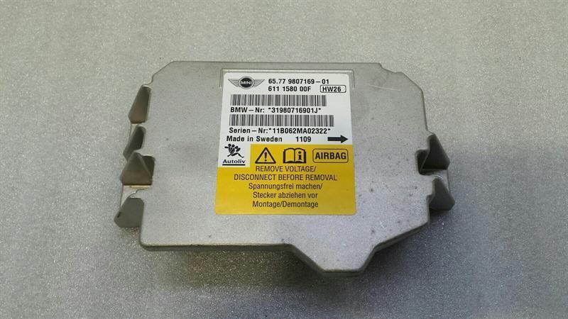 MINI COUNTRYMAN S R60 Safety Module ECU 9807169 Air Control Unit SRS