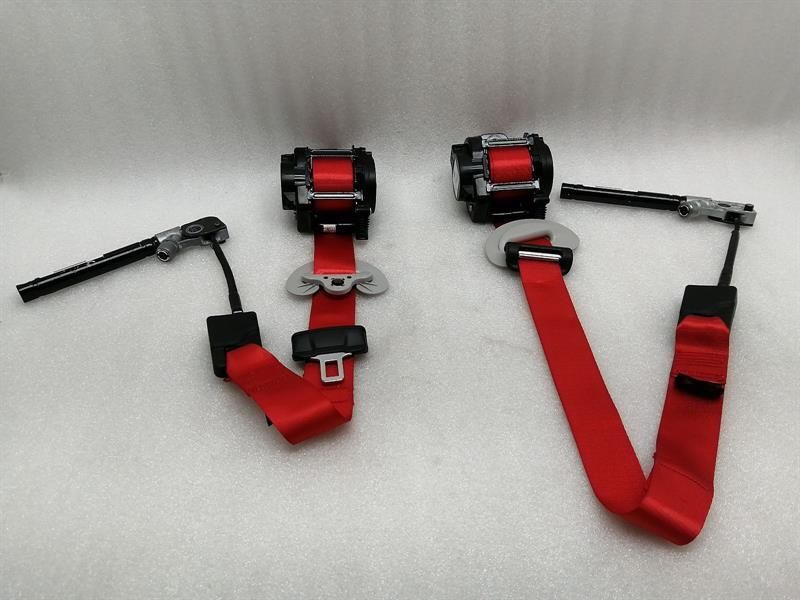 Tesla Model 3 Front Seatbelt Set Red 1105821-C1-H Seat Belt Strap Front
