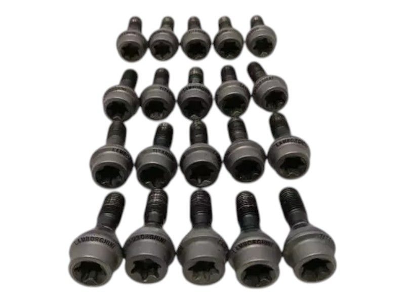 LAMBORGHINI HURACAN LP640 EVO SPYDER 403601295C Titanium wheel bolt SET