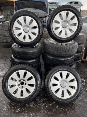 7JX16 ET42 D57.1 5X112 Zestaw felg z oponami 4 szt. AUDI A4 (B7) (2004-2008)