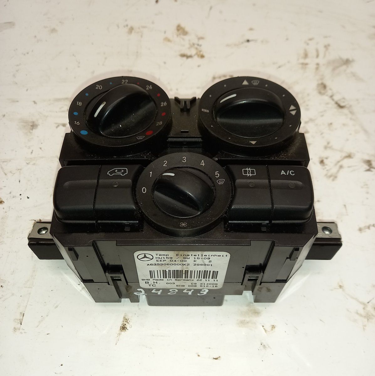 A6399060000KZ A6399060000 A6399061300 6399060000 6399061300 Heater control panel MERCEDES-BENZ VITO / VIANO (W639) (2003-2014)