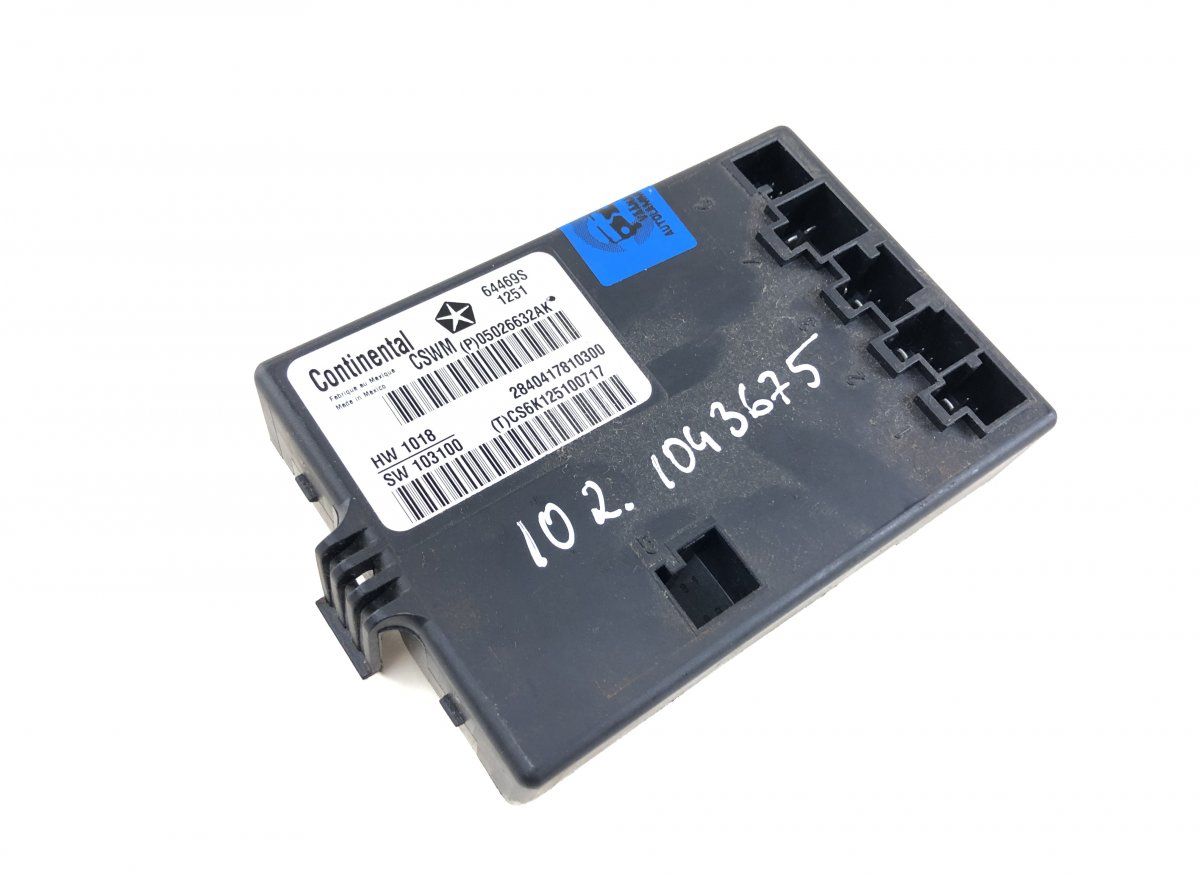 5026632AL Seats control unit JEEP GRAND CHEROKEE IV (WK, WK2) (2010-2021)