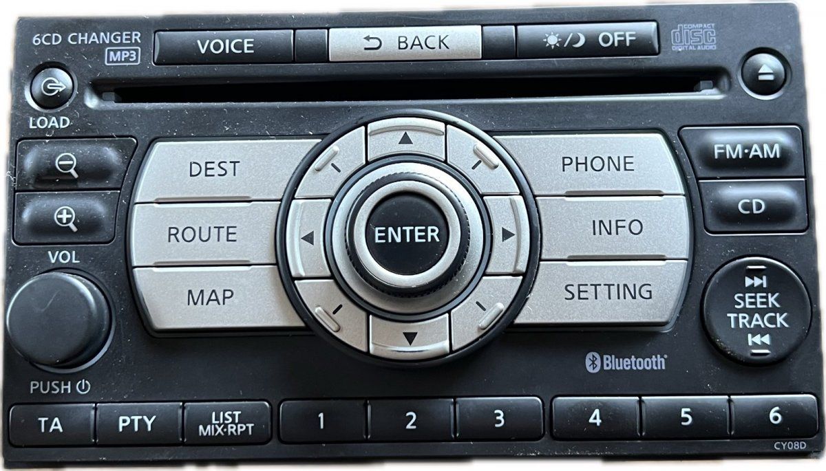 28185JG41A DP7W1010E 28091EM00A Radio NISSAN X-TRAIL II (T31) (2007-2013)