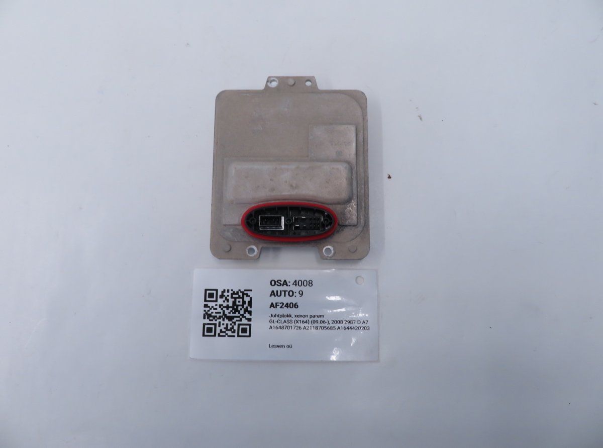 A1648701726 1648701726 A1648208185 A1644420203 Xenon control unit right MERCEDES-BENZ GL-CLASS (X164) (2006-2012)