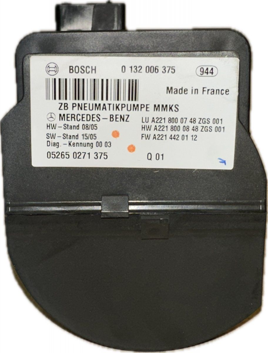 0132006375 A2218000748 A2218000848 A2214420112 Central Locking Vacuum Pump MERCEDES-BENZ S-CLASS (W221) (2005-2013)