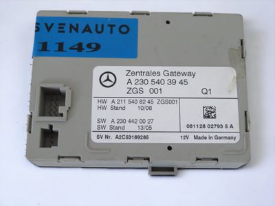 A2305403945 Unité de commande de verrouillage centralisé MERCEDES-BENZ CLASSE SL (R230) (2001-2012)
