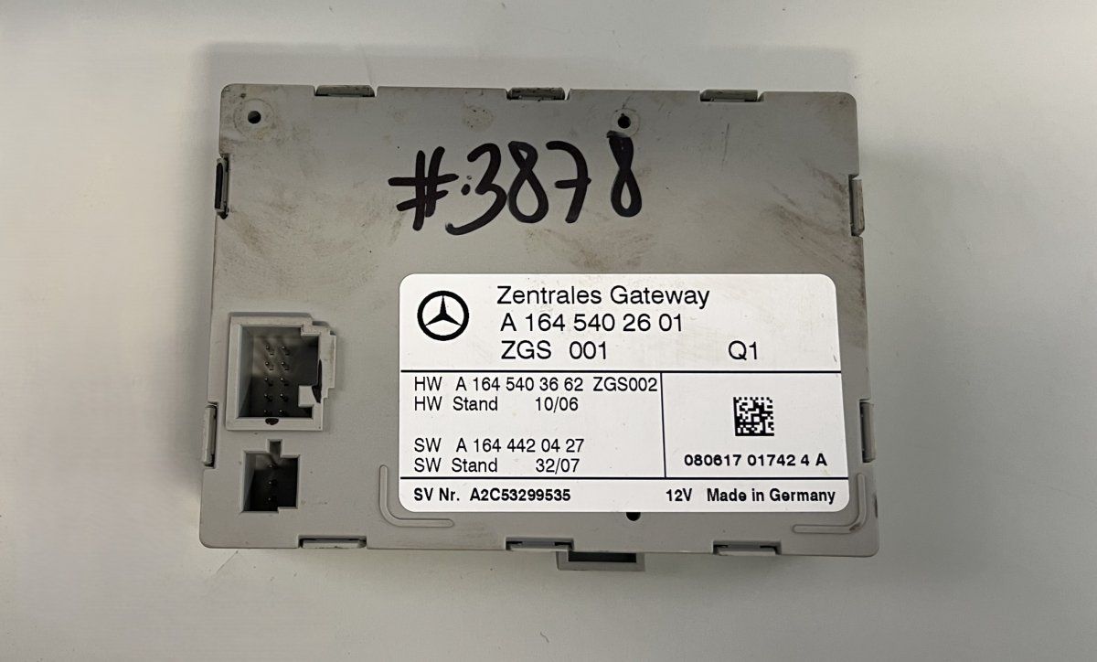 A1645402601 A1645403662 A1644420427 Central gateway module MERCEDES-BENZ ML-CLASS (W164) (2005-2011)
