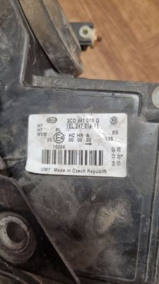 3C0941005Q Strålkastare vänster VW PASSAT B6 (3C) (2005-2010)